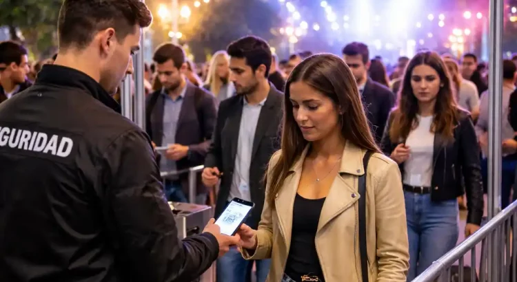 Control de accesos en evento en Madrid con escaneo de entradas digitales